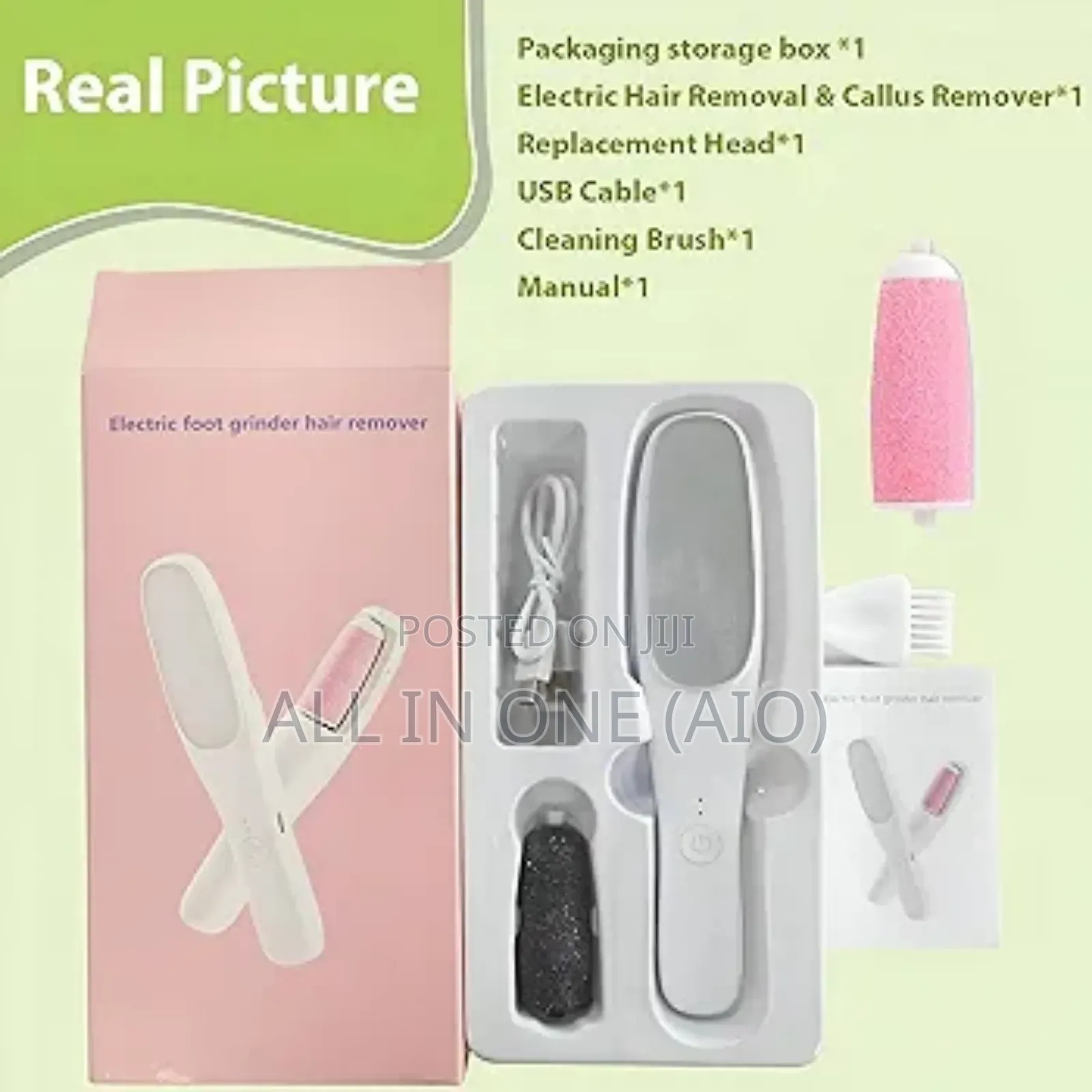 Original Foot Grinder 2in1 Electric Hair Remover