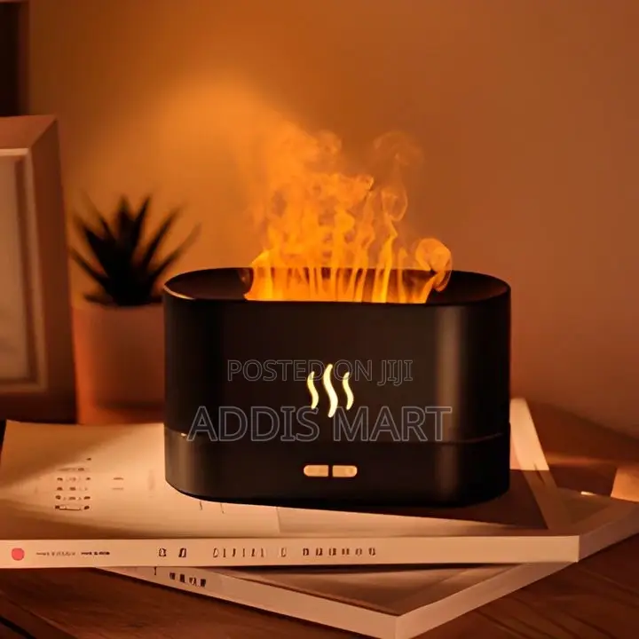 Flame Aroma Diffuser Humidifier በኤሌክትሪክ የሚሰራ