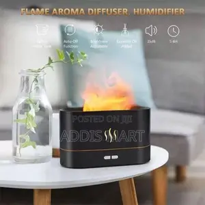 Flame Aroma Diffuser Humidifier በኤሌክትሪክ የሚሰራ