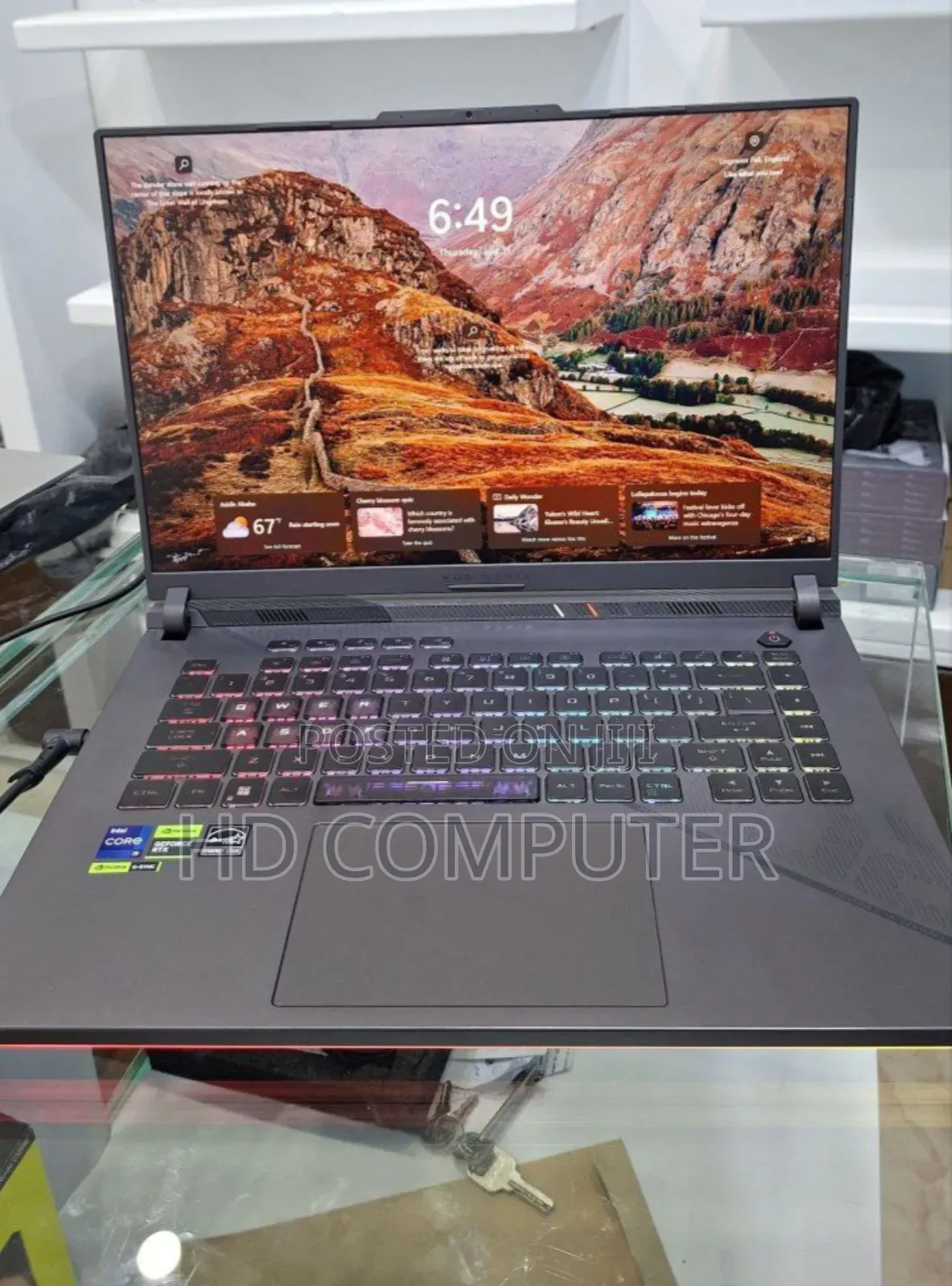 New Laptop Asus ROG Strix G16 G614 32GB Intel Core I9 SSD 1T
