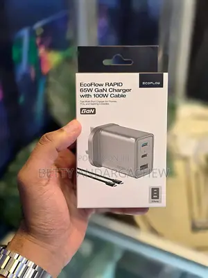Photo - Ecoflow Rapid 65w Gan Charger With 100w Cable