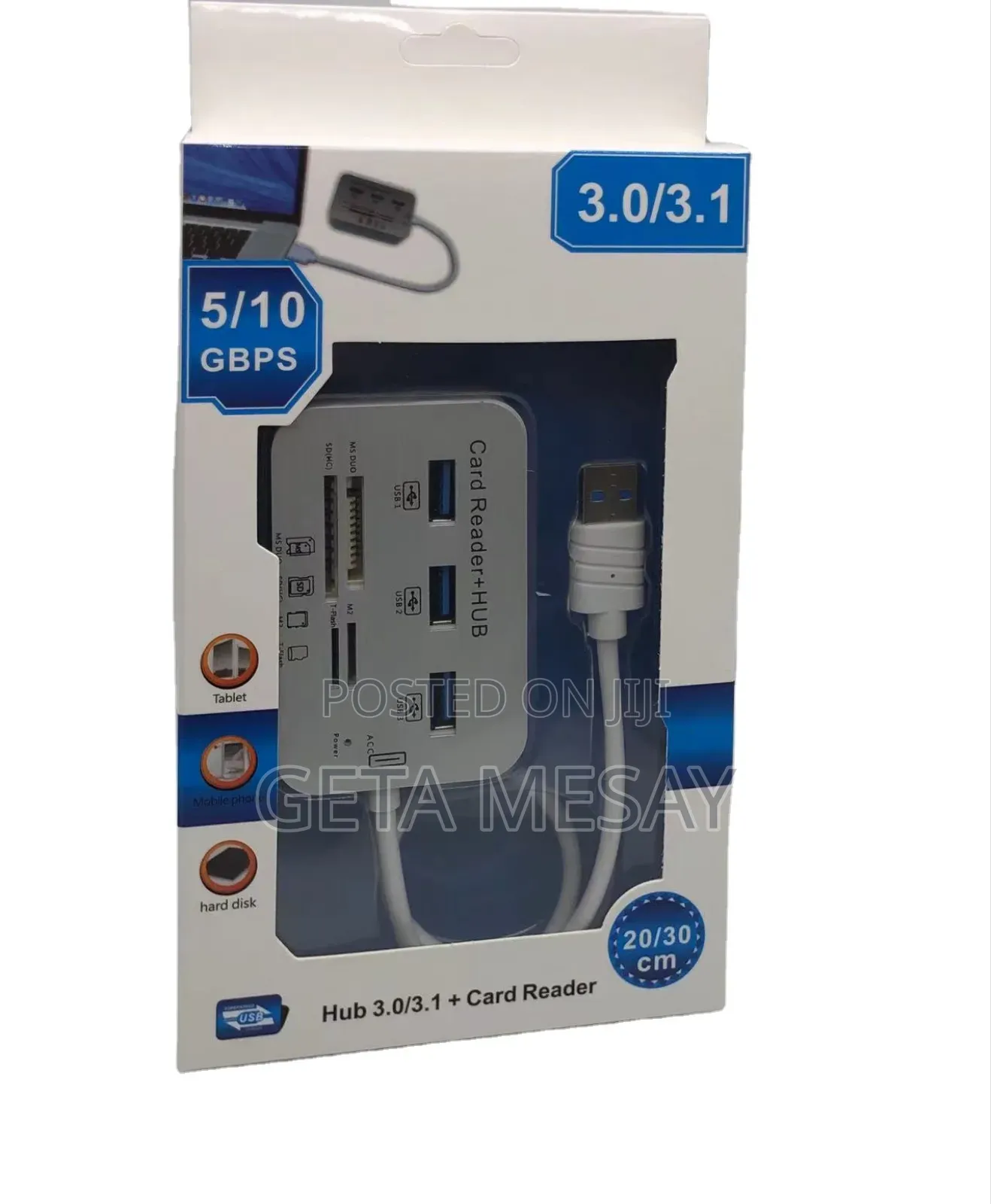 All-in-One Usb 3.0/3.1 Hub + Card Reader - 5/10gbps