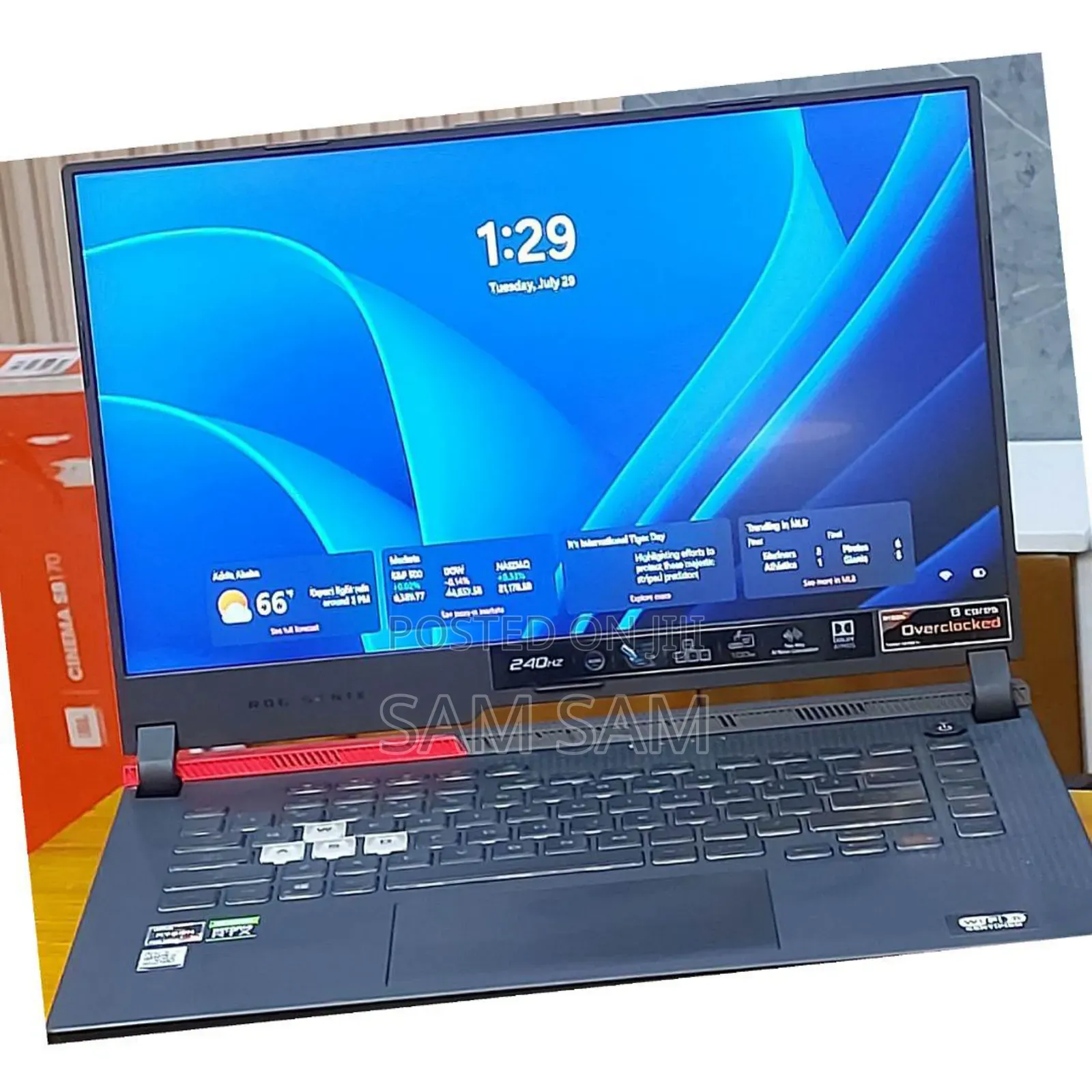 New Laptop Asus ROG Strix G15 16GB Intel Core I9 SSD 1T