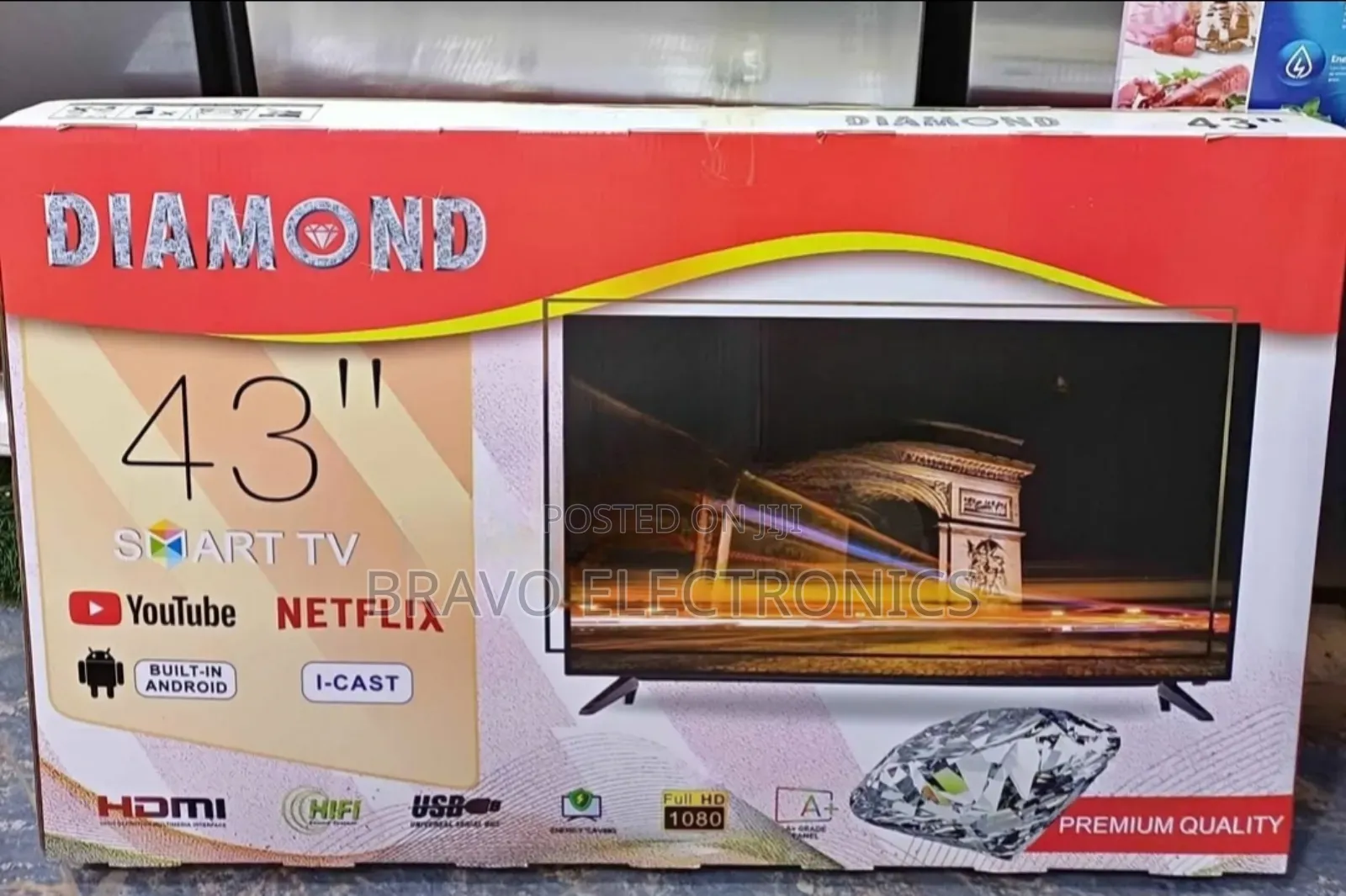 Diamond 43” Smart Tv – Crystal Clear Picture Design