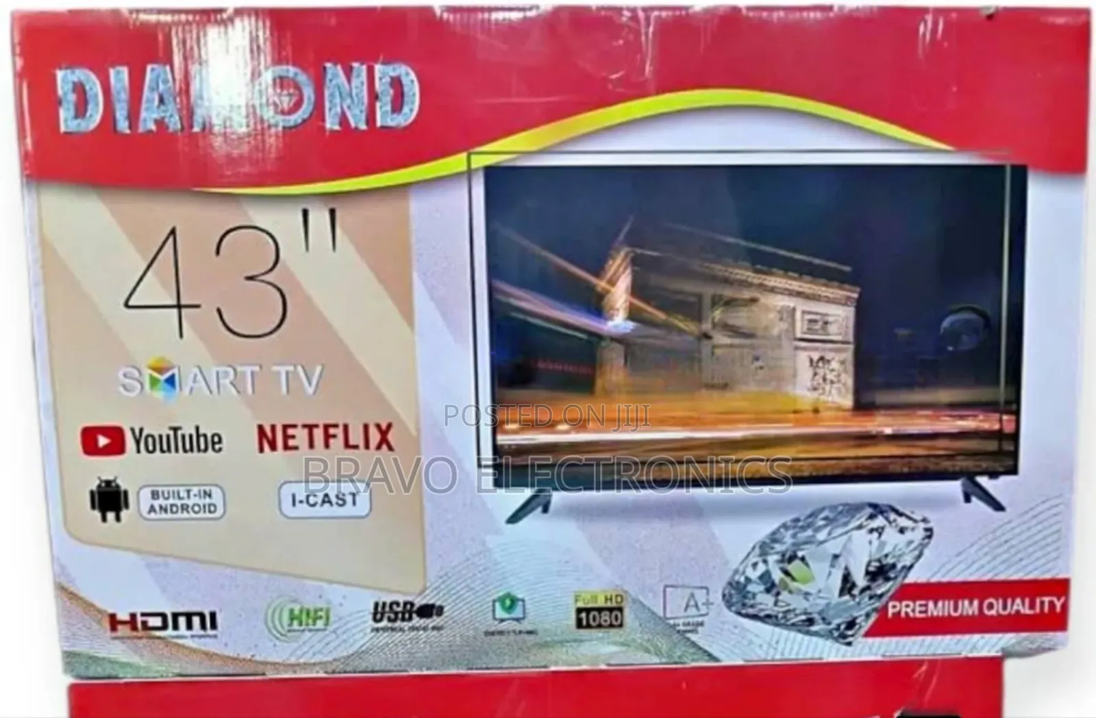 Diamond 43” Smart Tv – Crystal Clear Picture Design