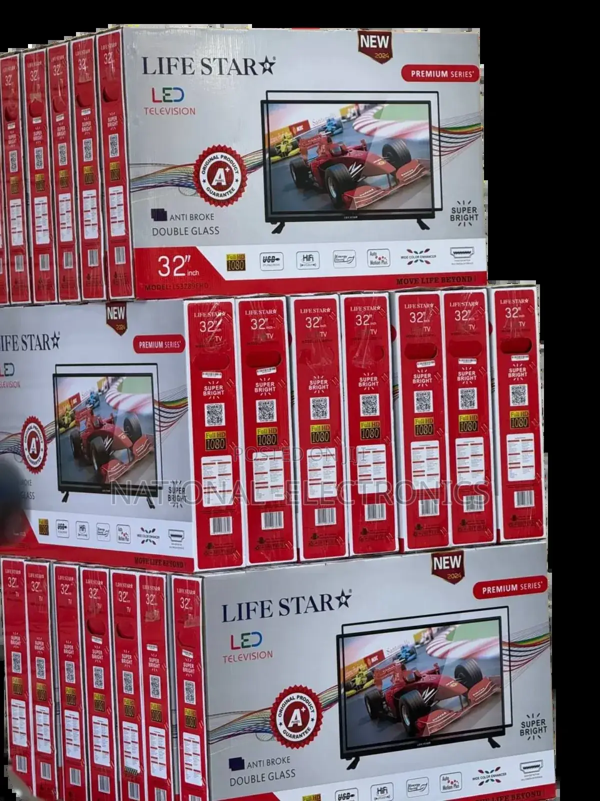 Lifestar 43 Inch Tv Smart Uhd Led Android 14.0 New 2025