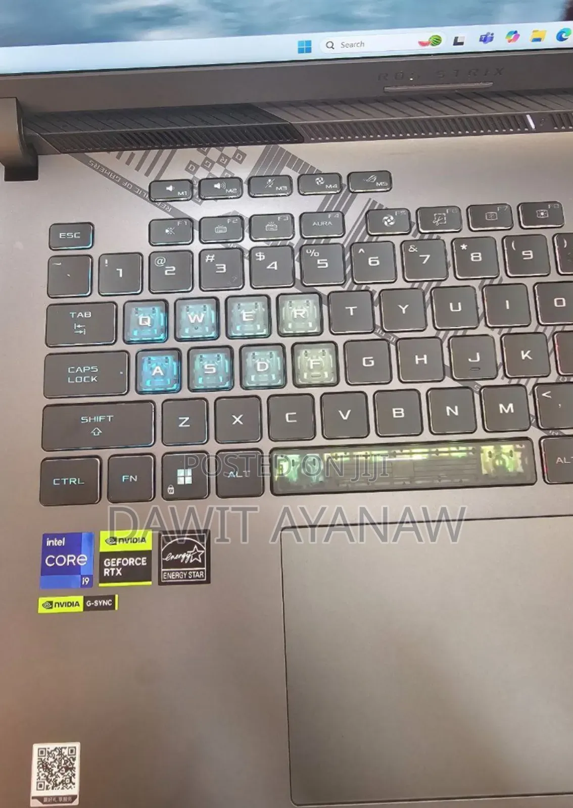 New Laptop Asus ROG Strix G15 16GB Intel Core I9 SSD 1T