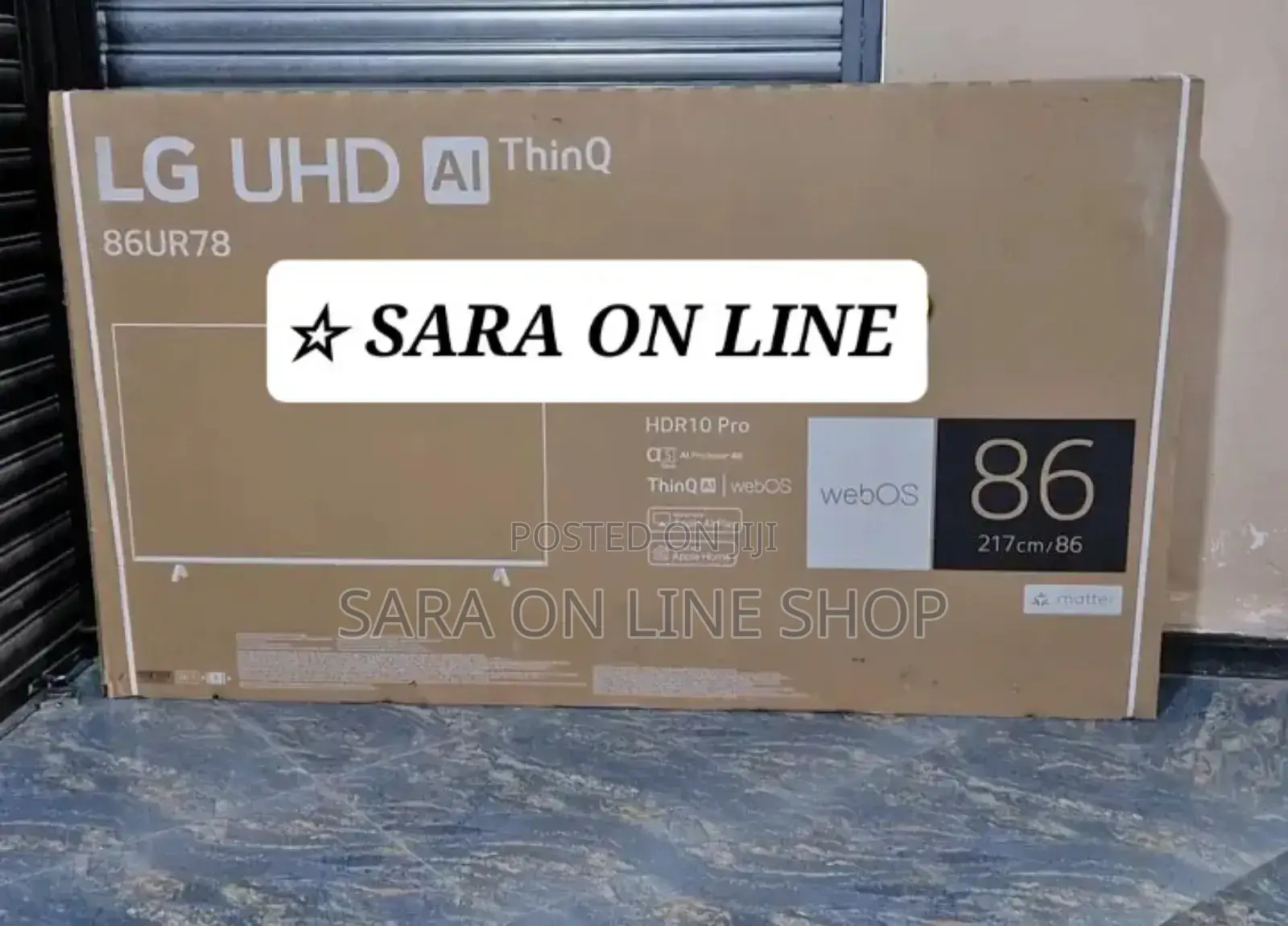 ☆ Lg 86" ☆Smart 4k ● Webos Hub ● Android 14.0 Framless Tv