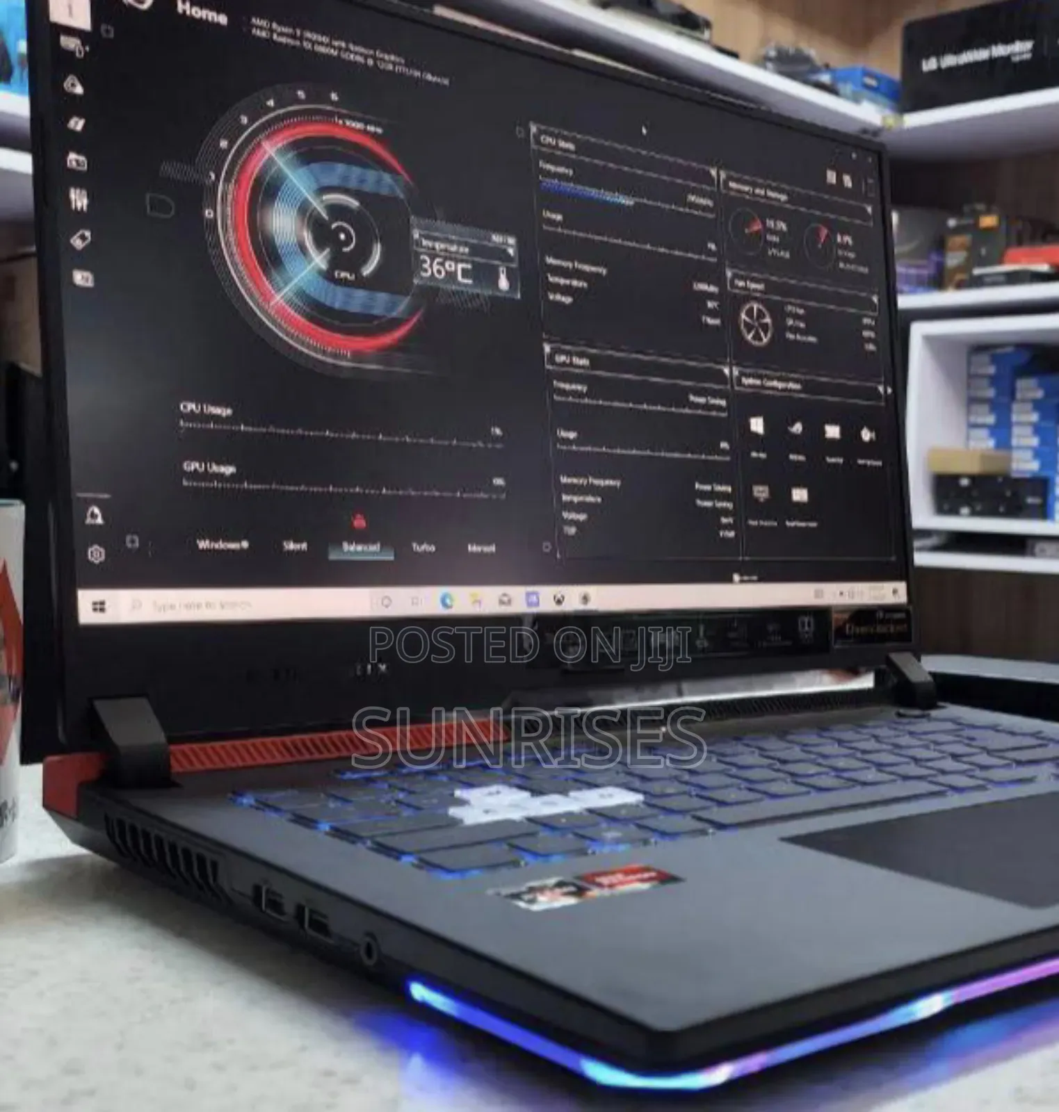 New Laptop Asus ROG Strix G15 16GB AMD Ryzen 9 SSD 512GB