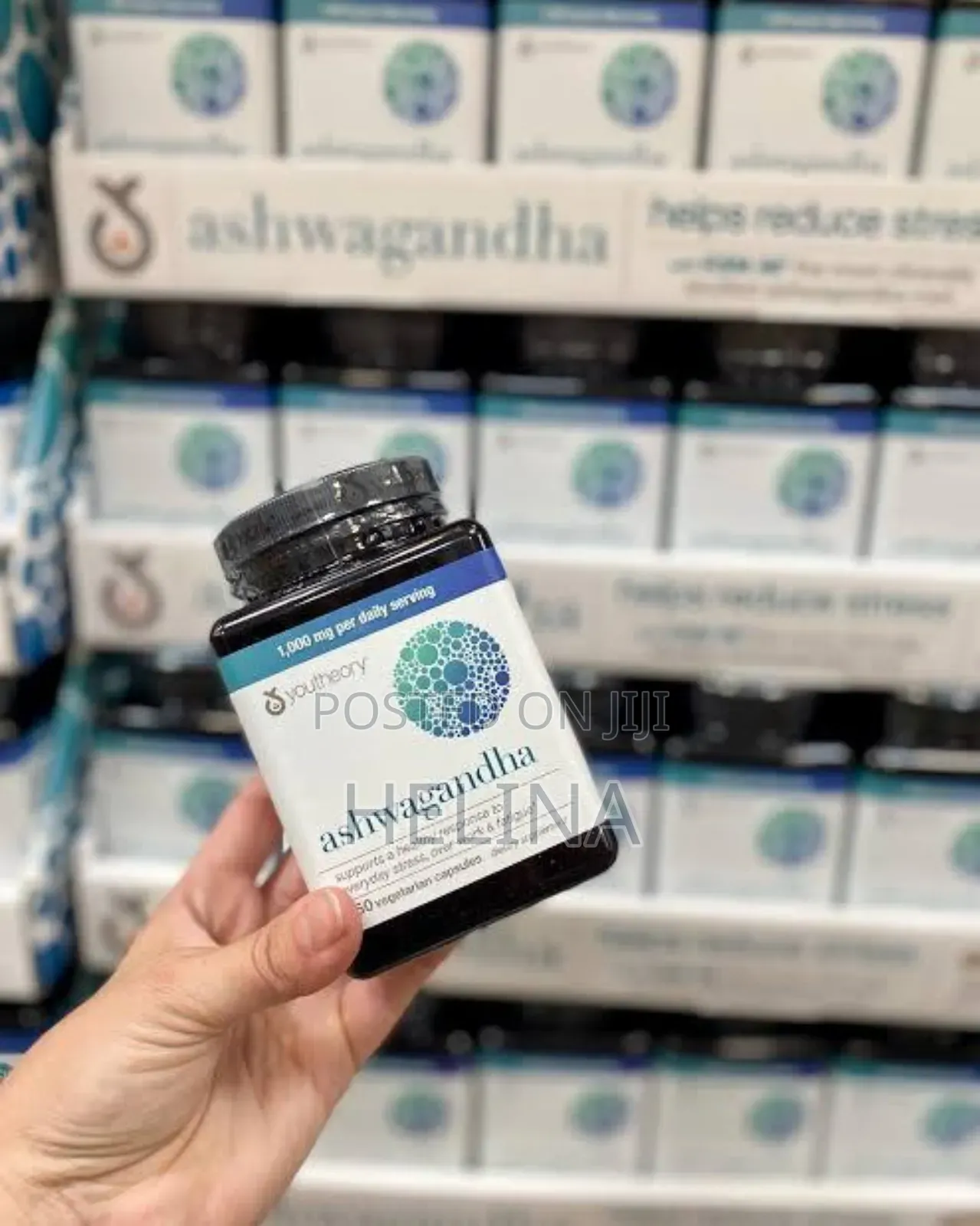 Youtheory Ashwaganda 1000mg: 180 Vegetarian Capsules