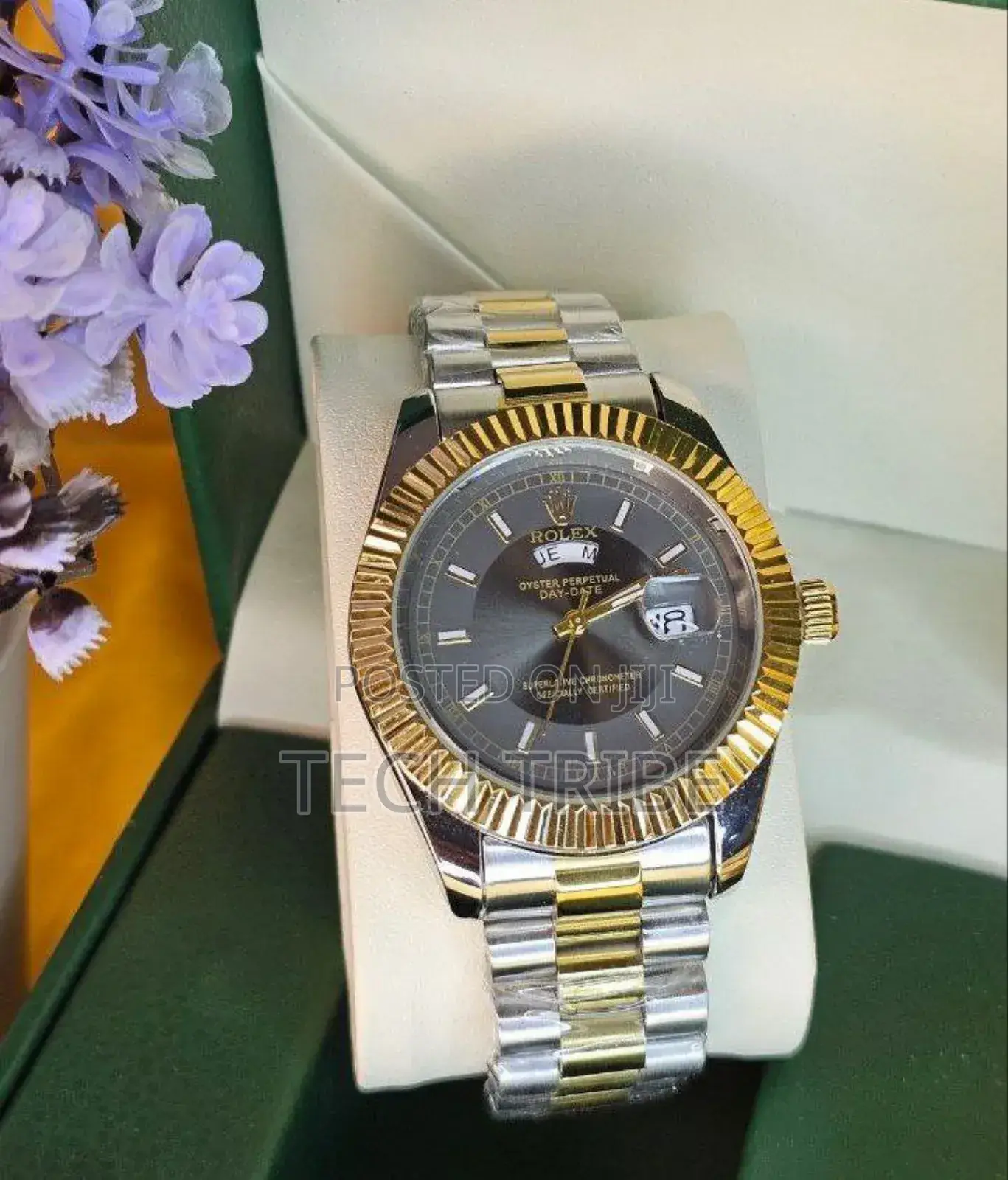 Rolexquartz Movement Stainless Steel Analog Watch for Him