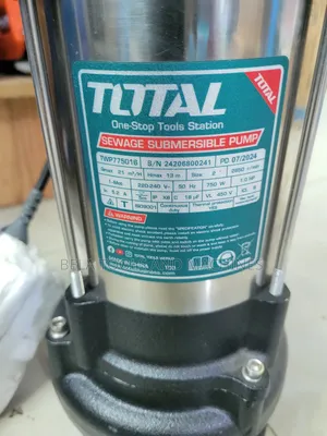 Total 1hp Sewage Pump Dirty Water Pump