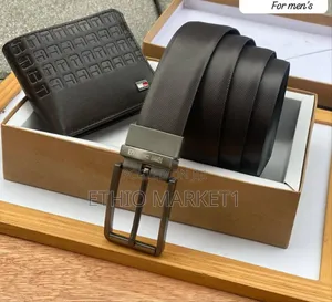 International Brands Wallet + Belt Combo