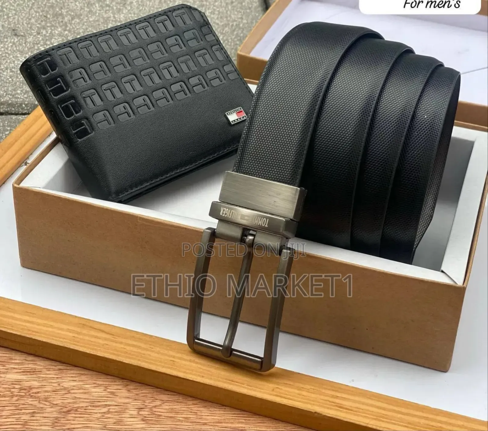 International Brands Wallet + Belt Combo