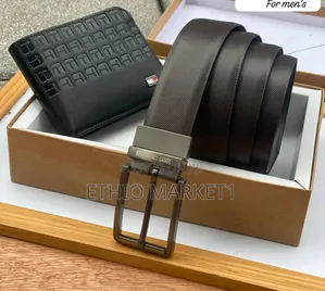 International Brands Wallet + Belt Combo