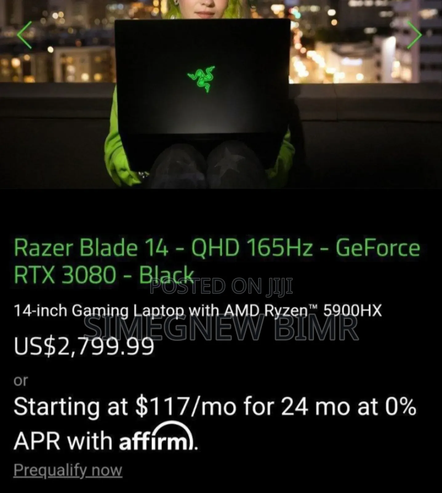 New Laptop Razer Blade 16GB AMD Ryzen 9 SSD 1T