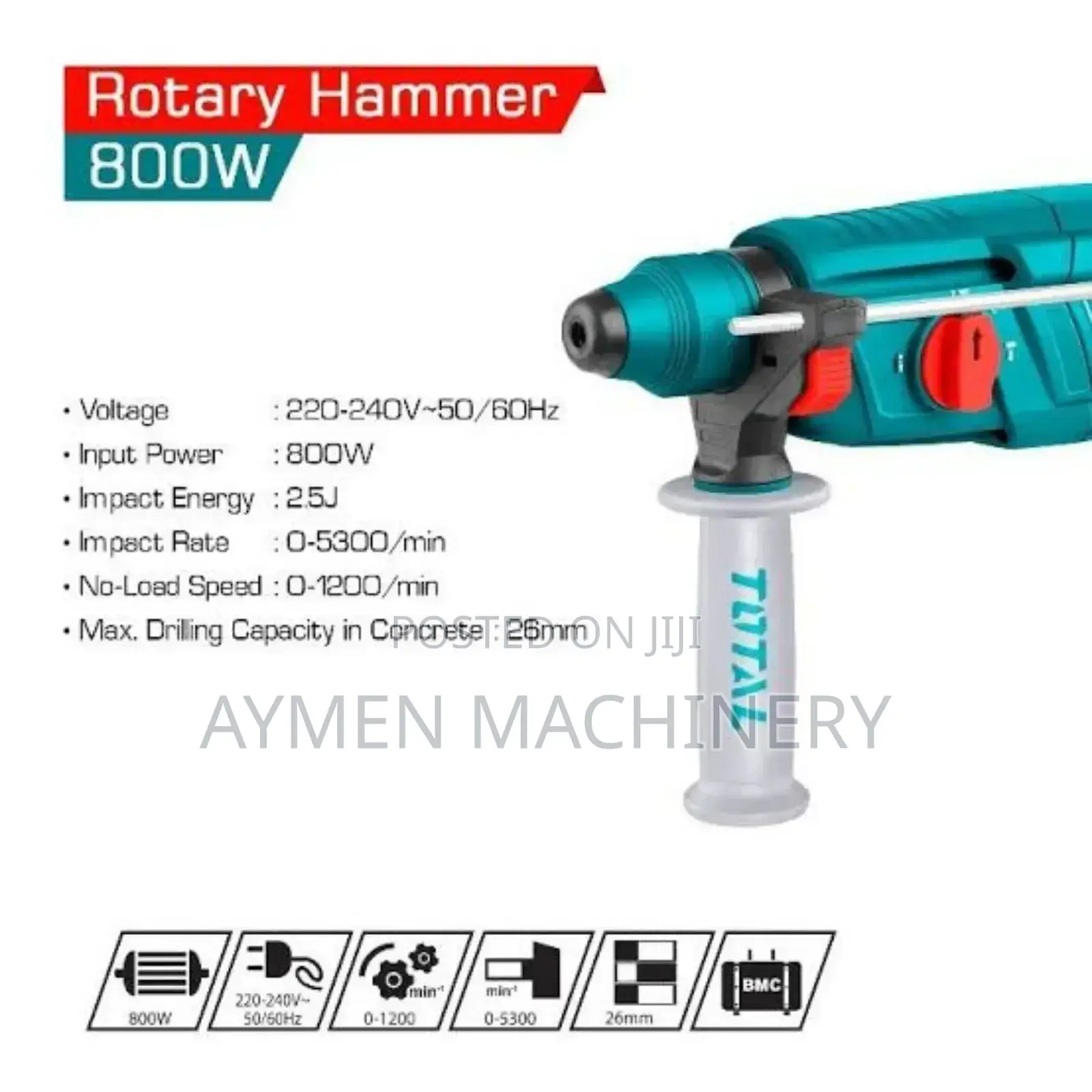 Total Hammer Drill 800w