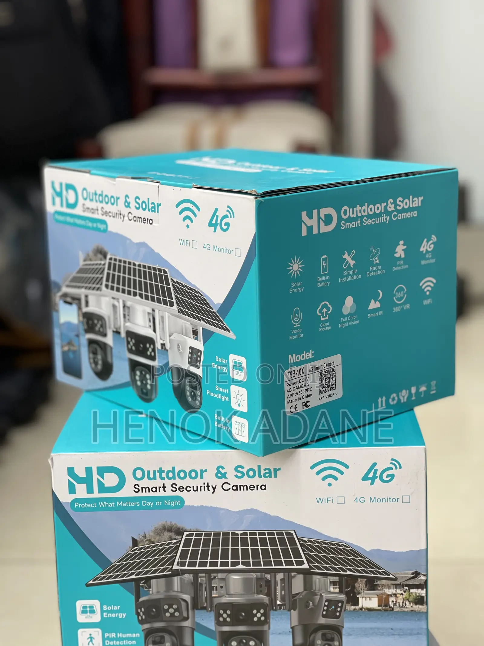 Hd Outdoor and Solar Panel 360 Degrees Security Camera