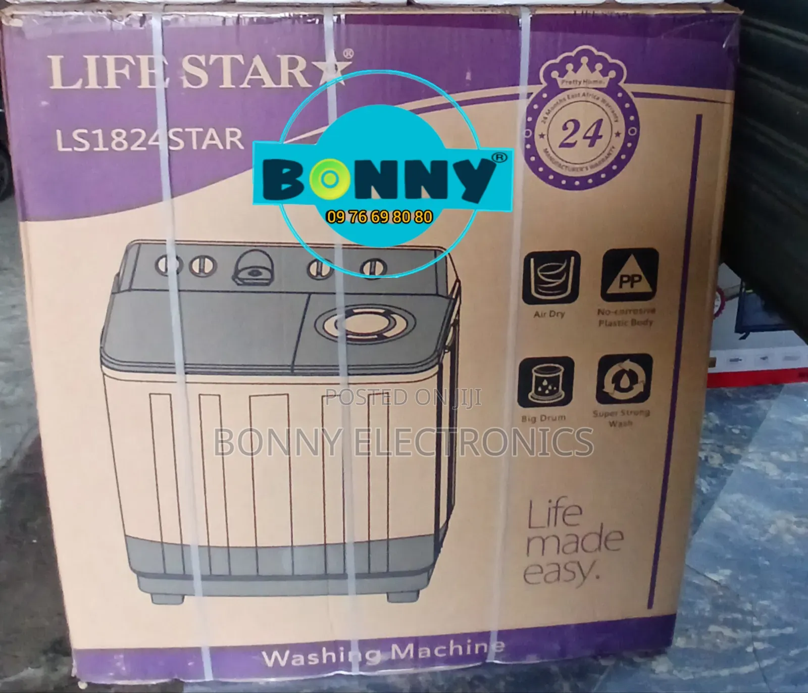 Life Star Semi-Automatic Washing Machine – 18kg