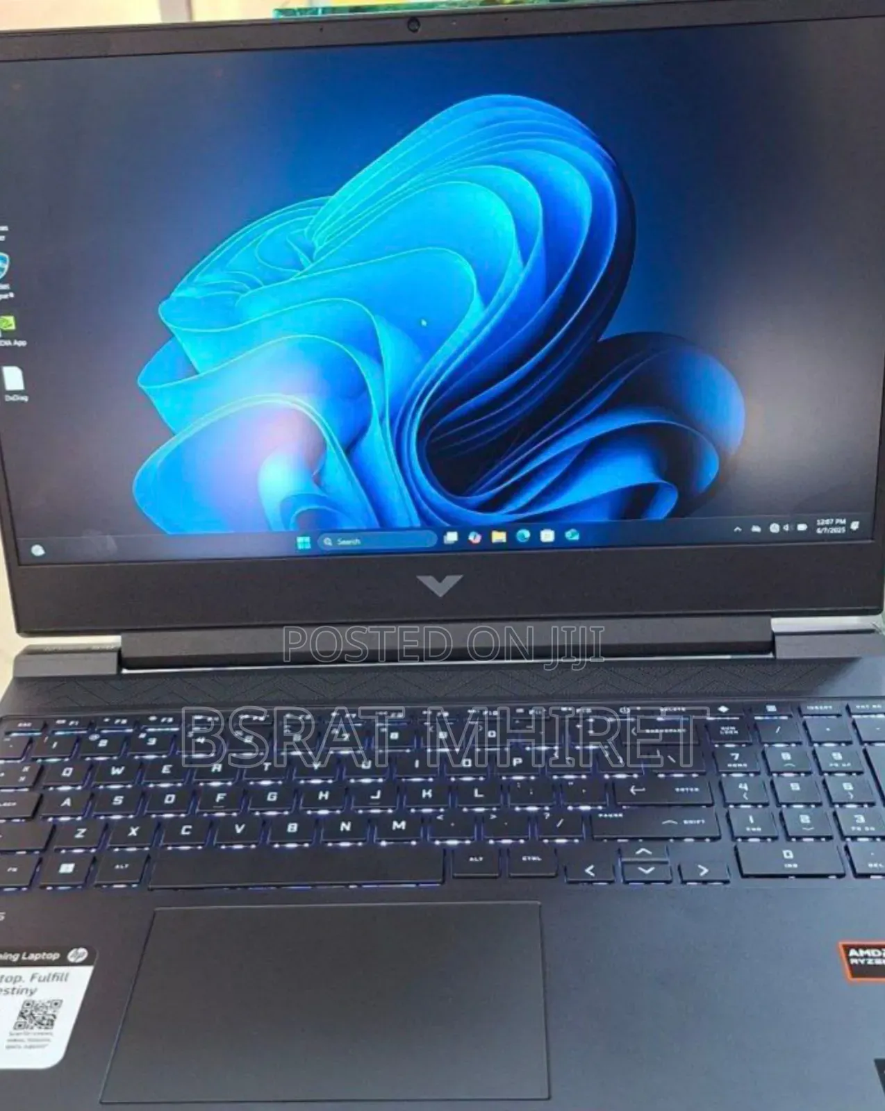 New Laptop HP Victus 15 8GB AMD Ryzen 5 SSD 512GB