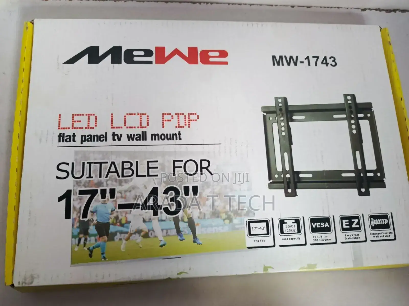 Mewe Mw-1743 Led Lcd Pdp Flat Panel Tv Wall Mount