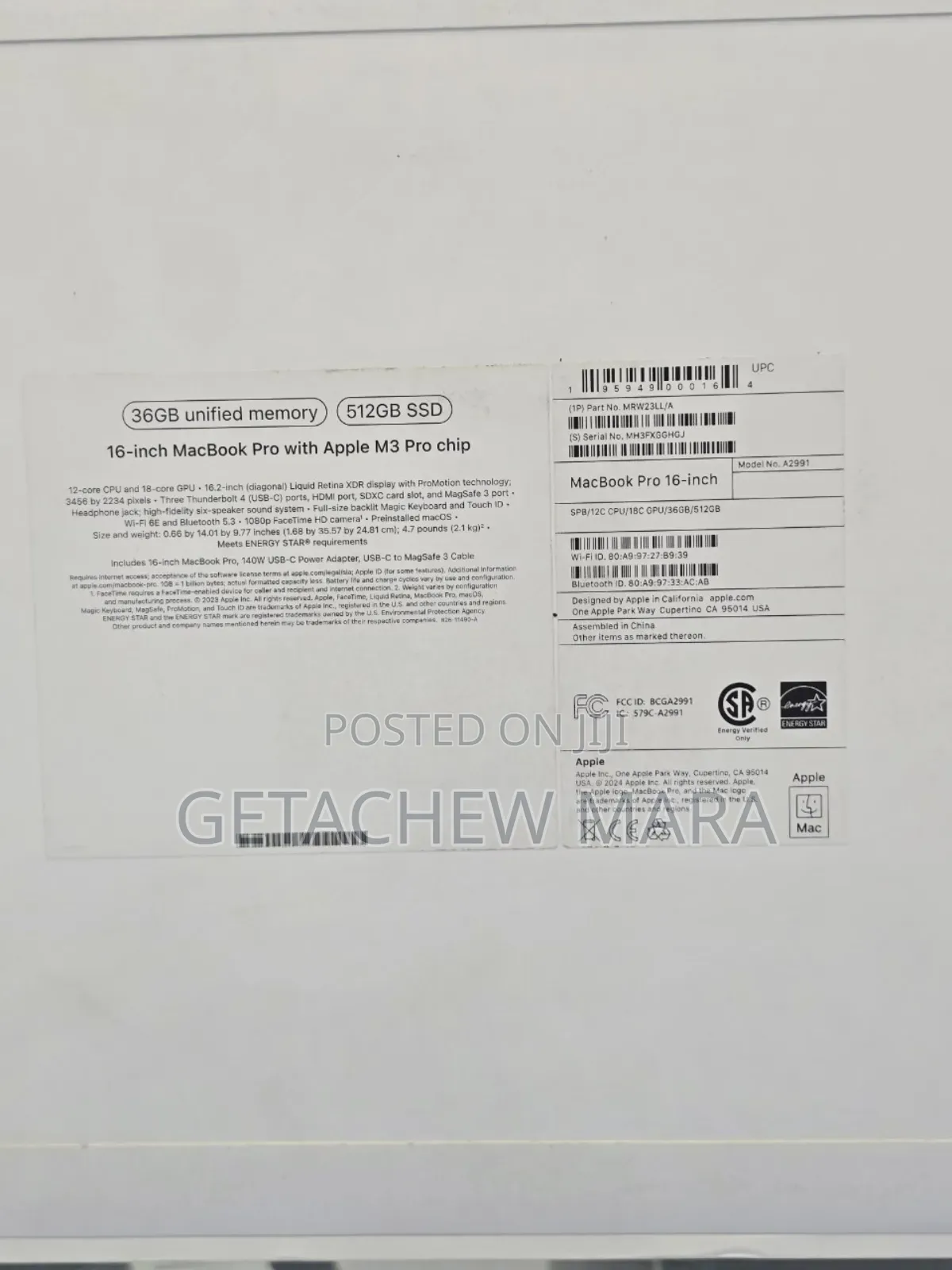 New Laptop Apple MacBook Pro M1 16GB AMD Ryzen 5 SSD 512GB