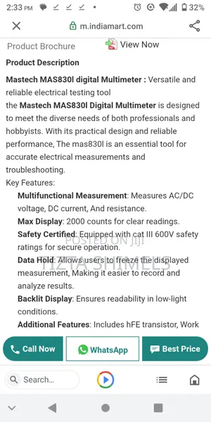 Mastech Digital Multimeter