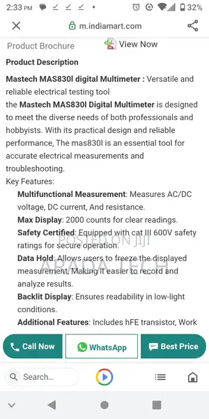 Mastech Digital Multimeter