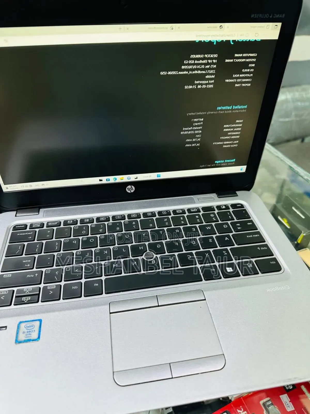 New Laptop HP EliteBook 820 G3 8GB Intel Core I5 SSD 128GB