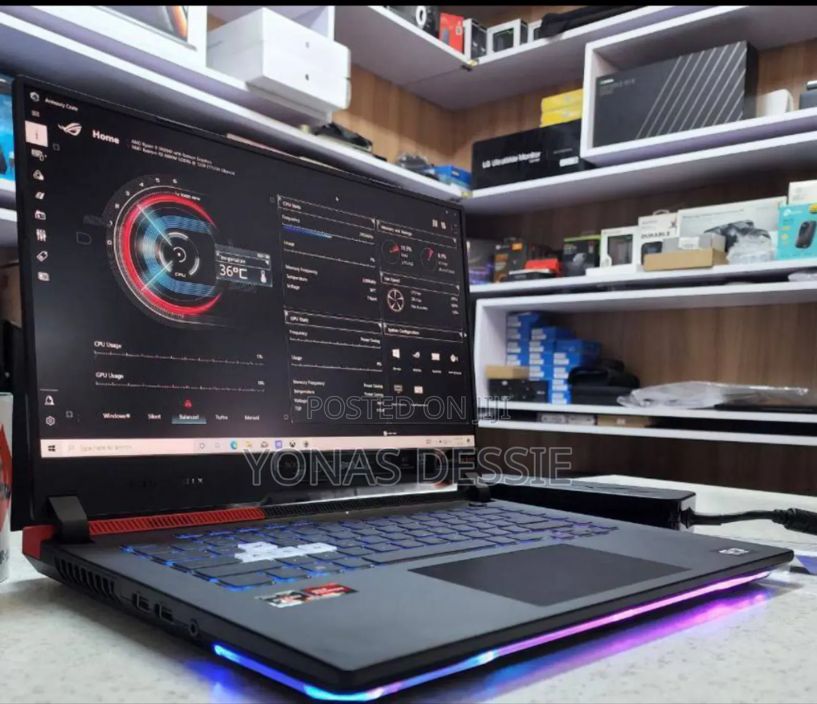 New Laptop Asus ROG Strix G15 G512 16GB AMD Ryzen 9 SSD 512GB