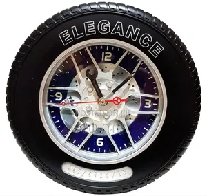 Photo - Car Rim Car Tire Wall Clock