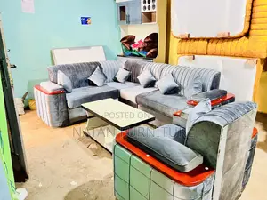 Photo - ሶፋ ኤልሼፕ በማለዳ ፎም በhd#1 ሙሉ በሙሉ በእንጨት የተሰራ ዲዛይን ባለው ከፋይ ጨርቅ የተሰ