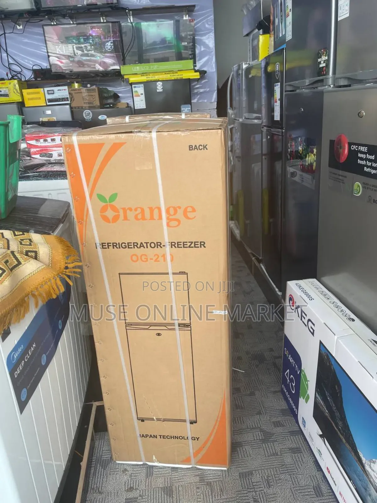 Orange 210 Model Refrigerator