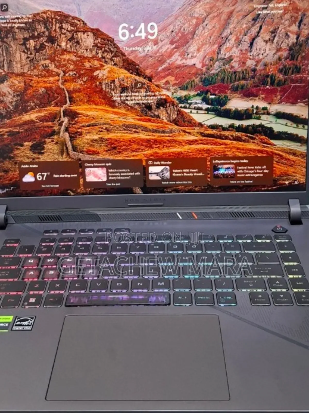 New Laptop Asus ROG Strix G15 32GB Intel Core I9 SSD 1T