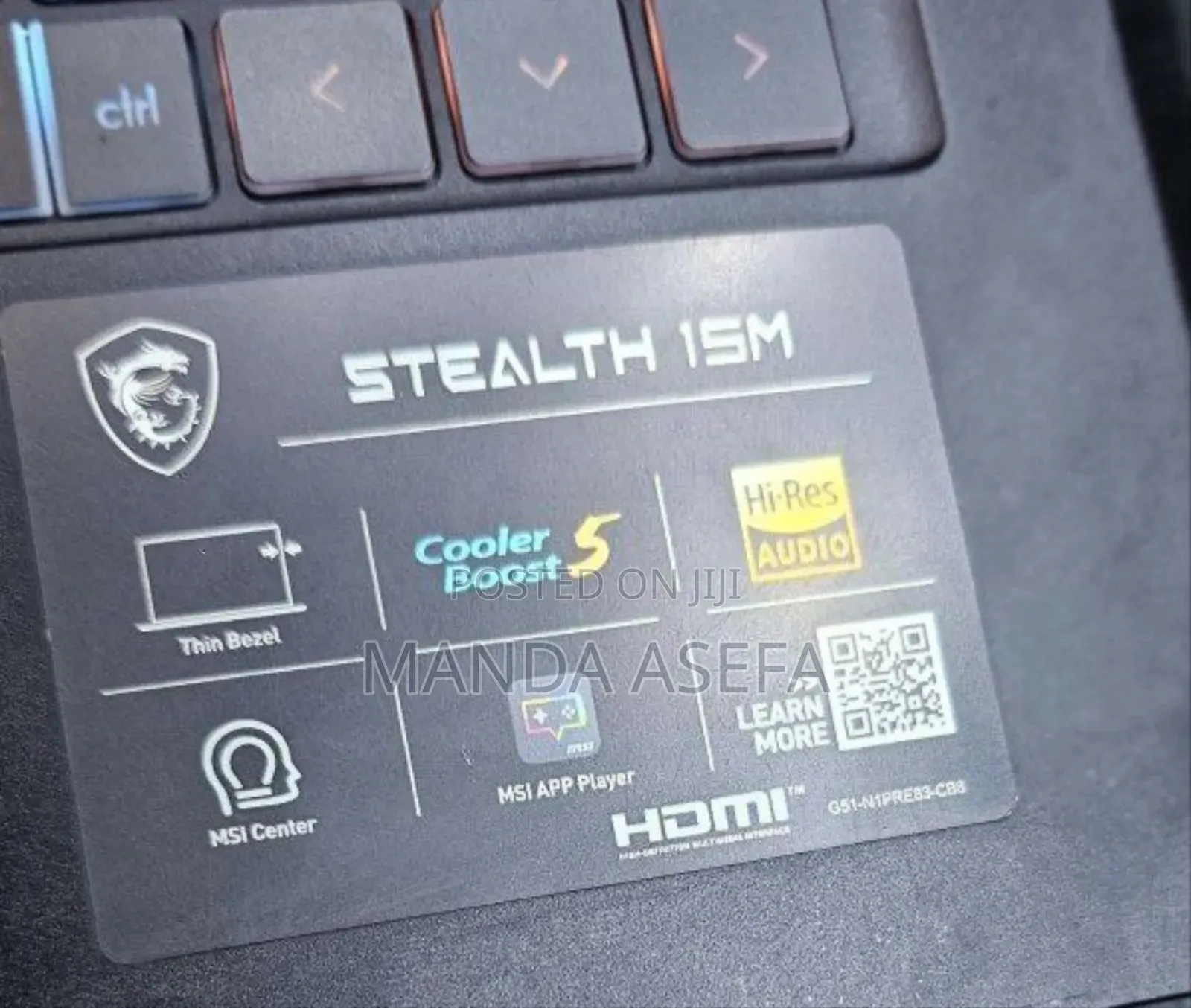 New Laptop MSI Stealth 16 AI Studio 16GB Intel Core I7 SSD 1T