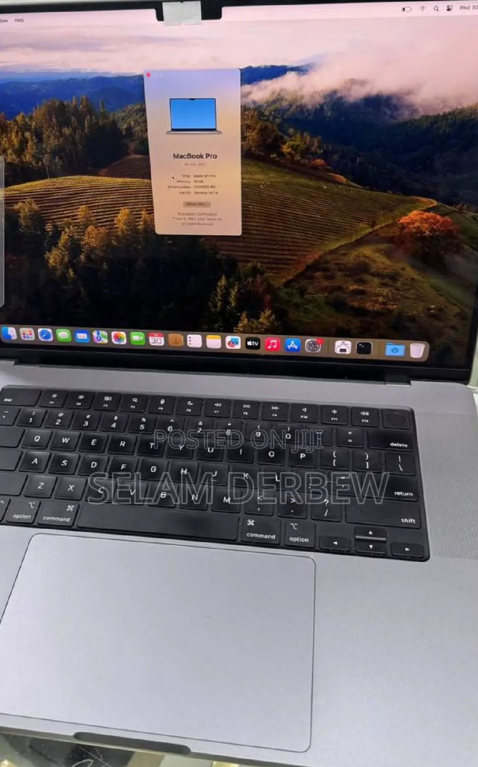 New Laptop Apple MacBook Pro M1 16GB Apple M1 Pro SSD 512GB