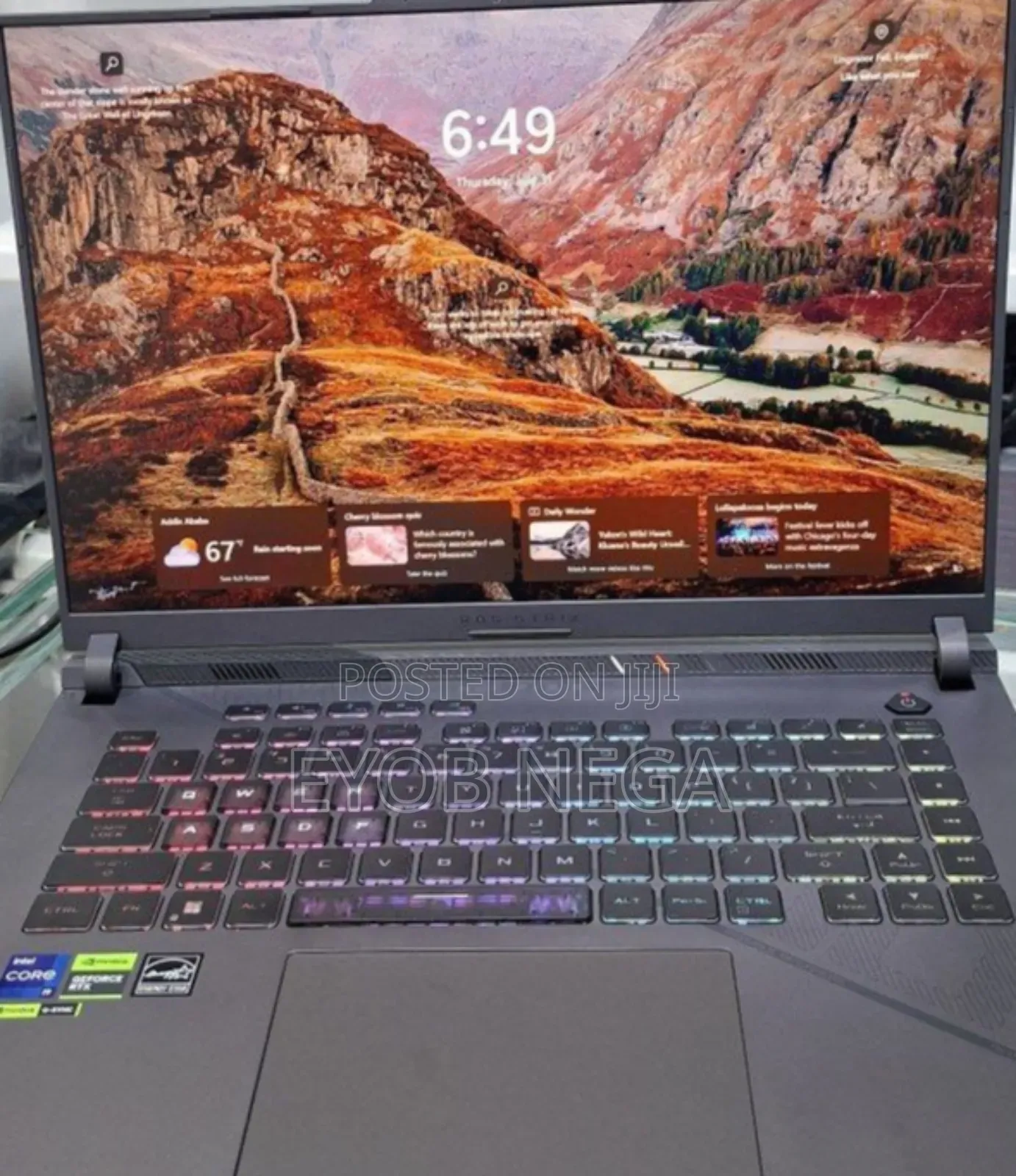 New Laptop Asus ROG Zephyrus G16 36GB Intel Core i9 SSD 1T