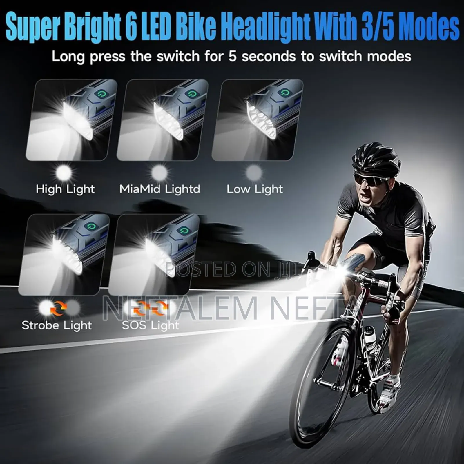 Rechargeable Bicycle Light Horn