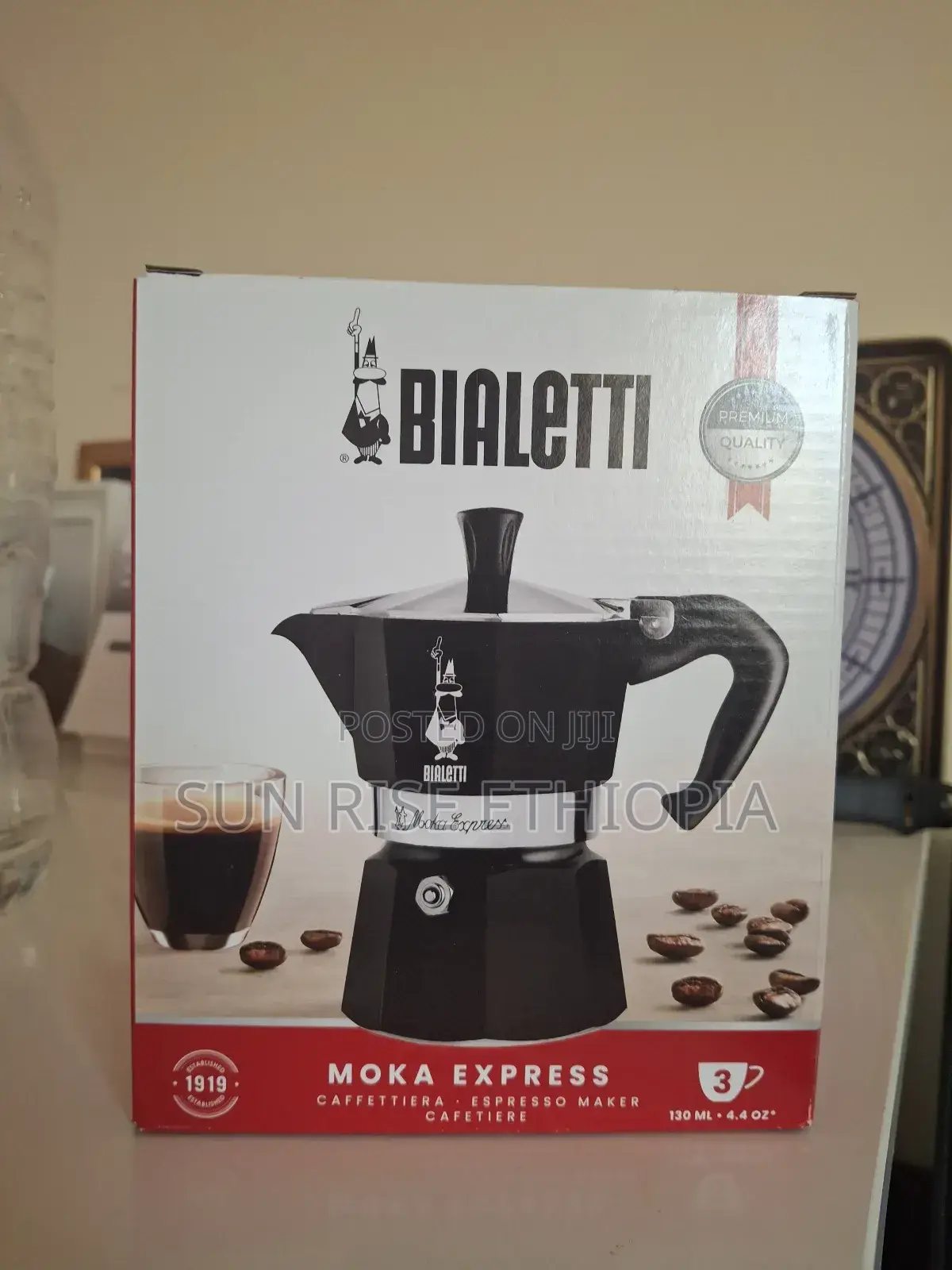 Bialetti Moka Pot 3 Cups- Coffee Maker Mde in Italy
