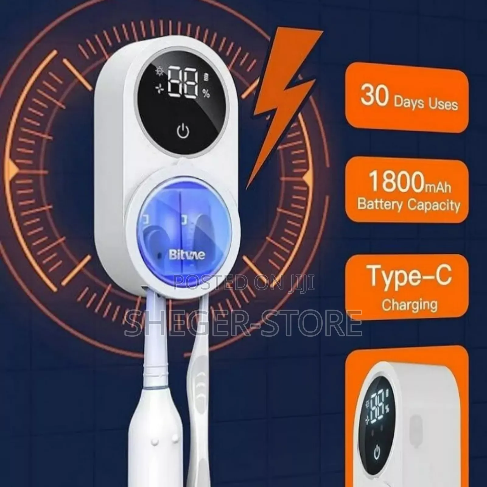 Orginal Bitvae Toothbrush Sterilizer and Holder(Delivery Included)