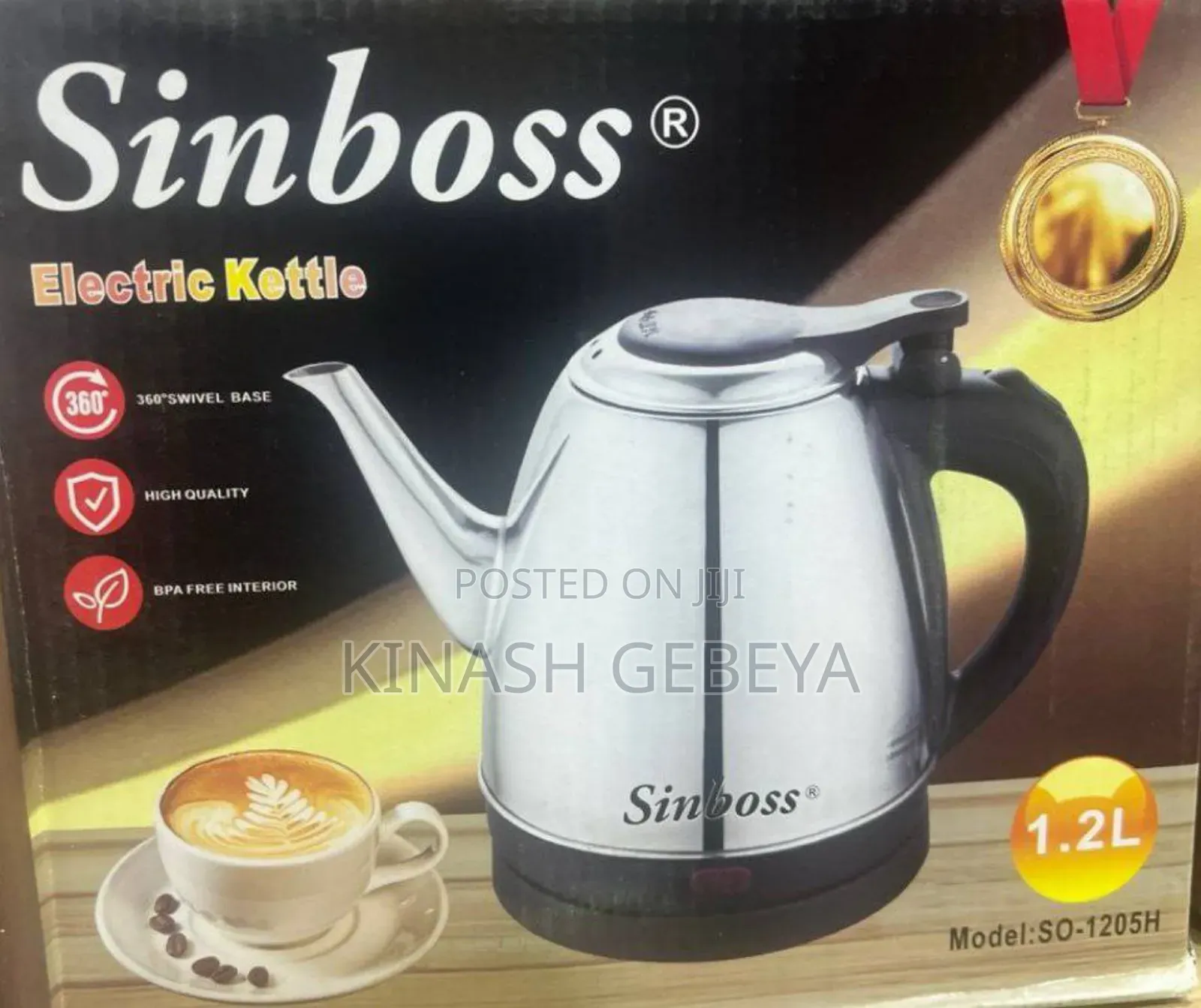 Sinboss High Quality Electric Kettle(1.2litre)