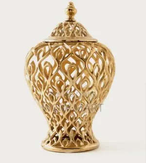 Metallic Cutwork Detail Decorative Flower