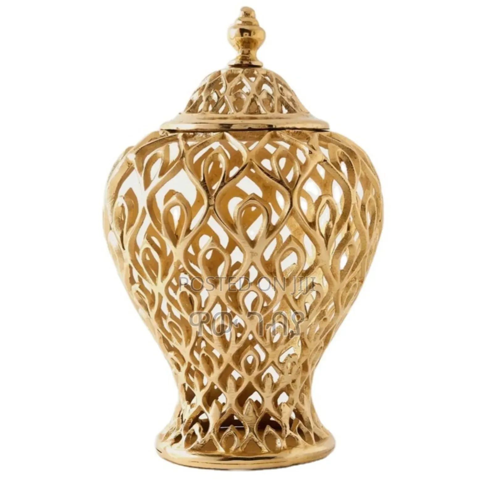 Metallic Cutwork Detail Decorative Flower