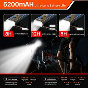 Rechargeable Bicycle Light and Horn