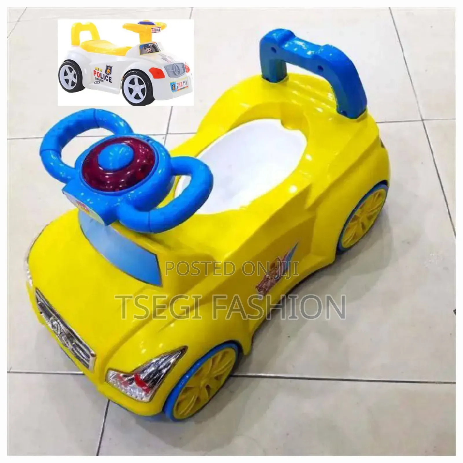 የመኪና ቅርፅ የልጆች ፖፖ