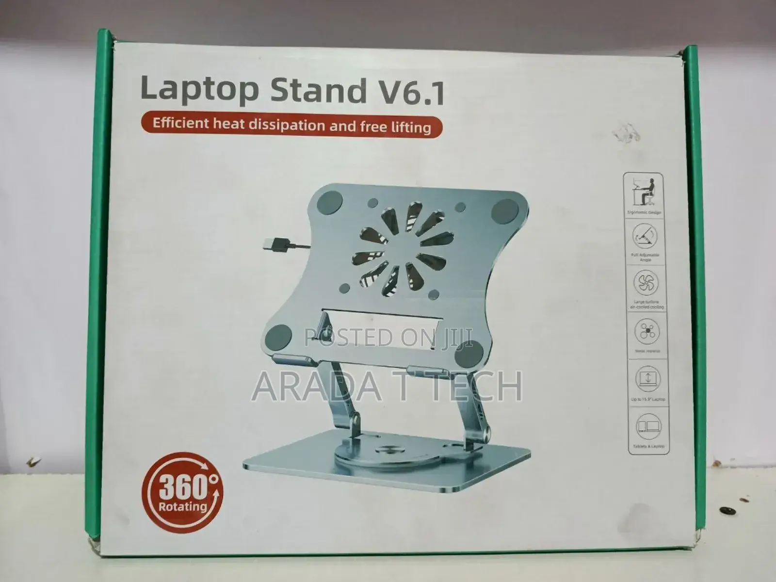 Laptop Stand With Electric Fan