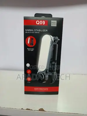 Q09 Gimbal Stabilizer – Selfie Stick Tripod With Fill Ligh