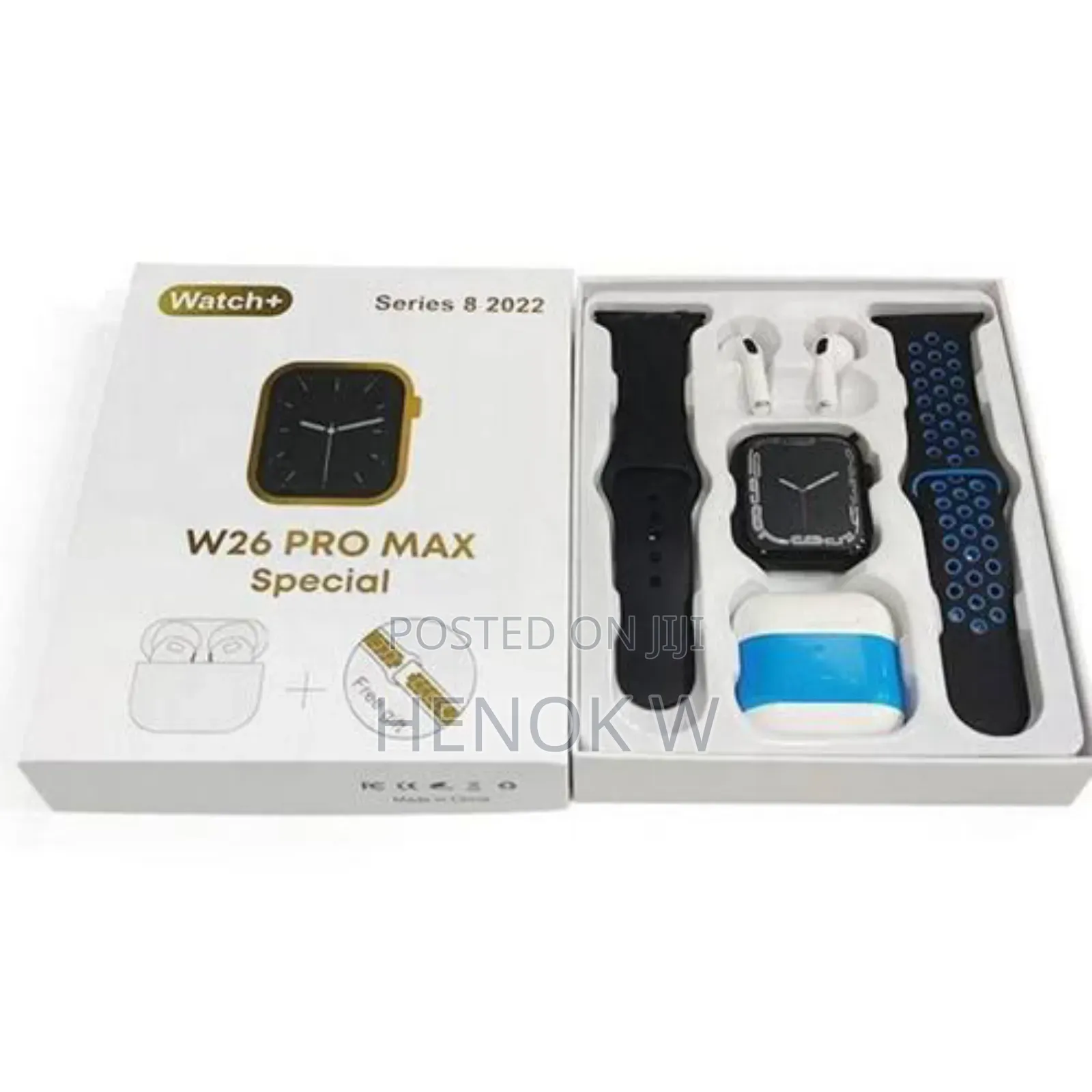 W26+ Smart Watch Bundle