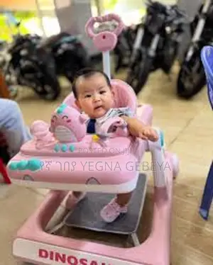 Pink Multifunctional Baby Walker