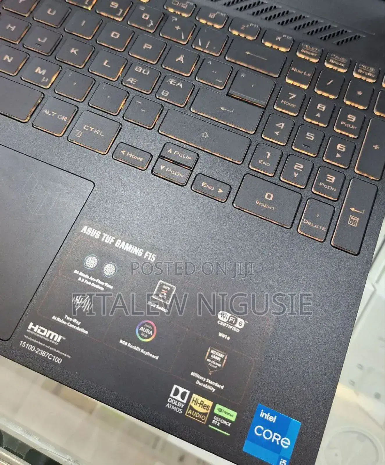 New Laptop Asus TUF Gaming A15 16GB Intel Core I5 SSD 512GB